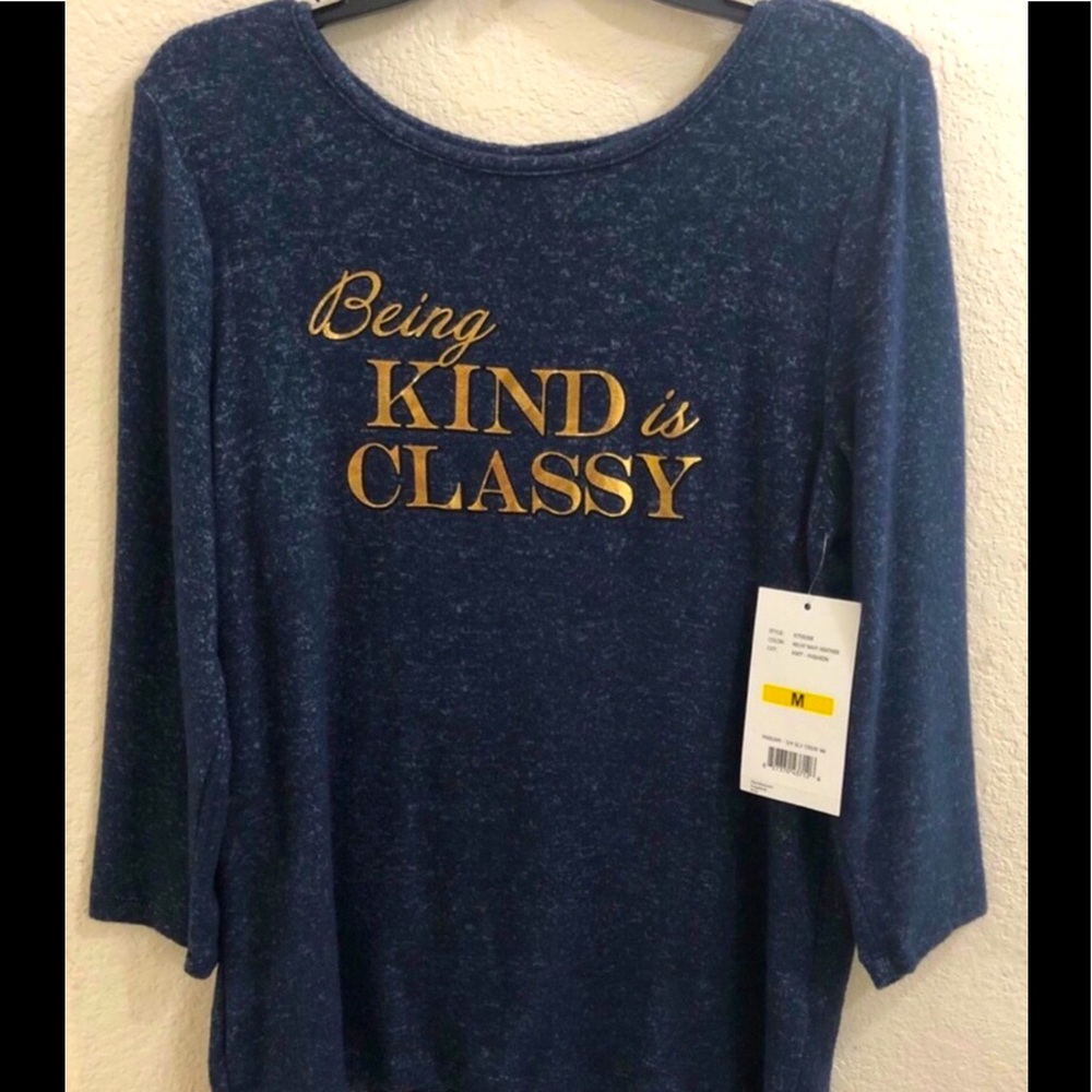 Navy Light Weight Sweater Blouse